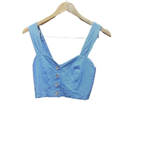 Show Me Your MuMu Blue And With Cropped Top - Picture 3 of 4